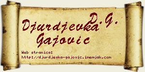Đurđevka Gajović vizit kartica